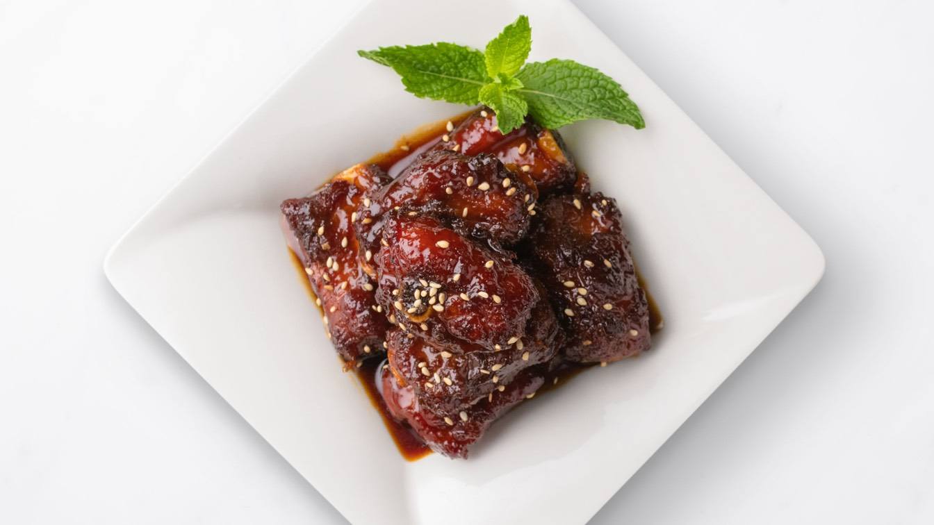 Plate, Sweet & Sour Pork Baby Back Ribs