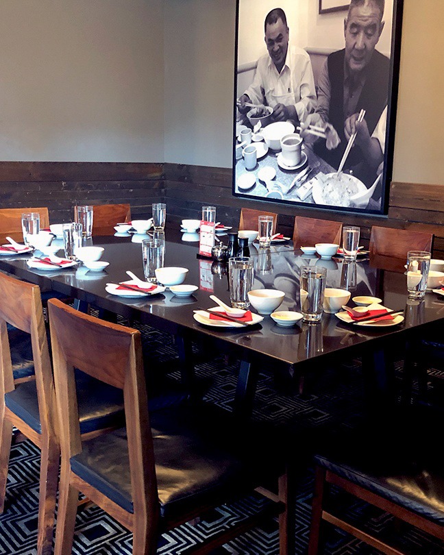 The private dining room at Din Tai Fung Seattle in University Village.
